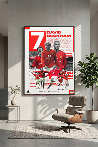 postercraft Devid Bekham Manchester United dizajn drveni poster sa slikom (be...