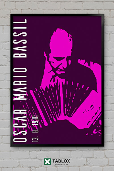 TABLOX Oscar Mario Bassil Poster artistic cu portret, tablou decorativ din MD...