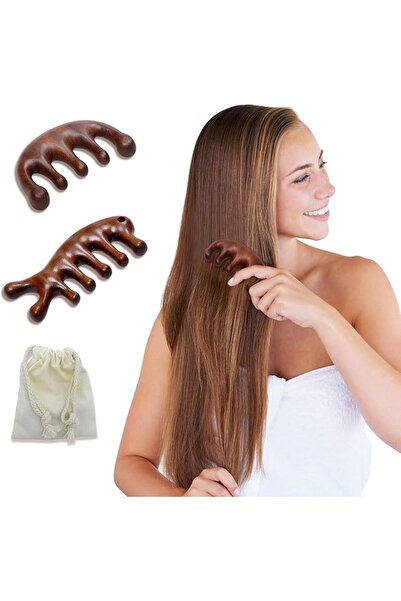 ASKIND Wooden Scalp Massager Comb Sandalwood Hair Brush Guasha Head Brush for...