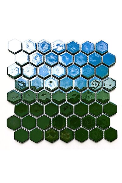 MozaiKristaL Mutfak tezgah arası ve tüm yüzeyler için, Hegzagonal 38x5mm. Par...