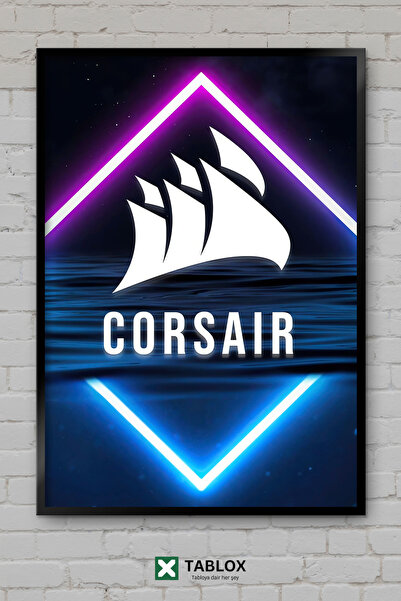 TABLOX Ταπετσαρία τοίχου Corsair Neon Pirate Πλαίσιο αφίσας ταπετσαρίας με εμ...