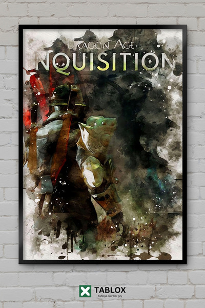 TABLOX Igra Dragon Age Inquisition Fantastična RPG Igra Izgled Dragon Frame D...