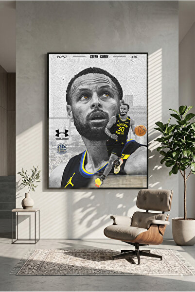 postercraft Poster sa drvenom slikom Steph Curryja (bez okvira)