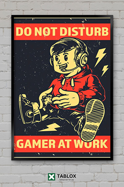 TABLOX Μην ενοχλείτε τον gamer που εργάζεται Μην τον ενοχλείτε Ο gamer εργάζε...
