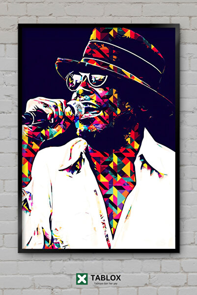 TABLOX Big Daddy Kane Ράπερ Ράπερ Χιπ Χοπ Μουσική Αφίσα Μουσικής με Κορνίζα Δ...