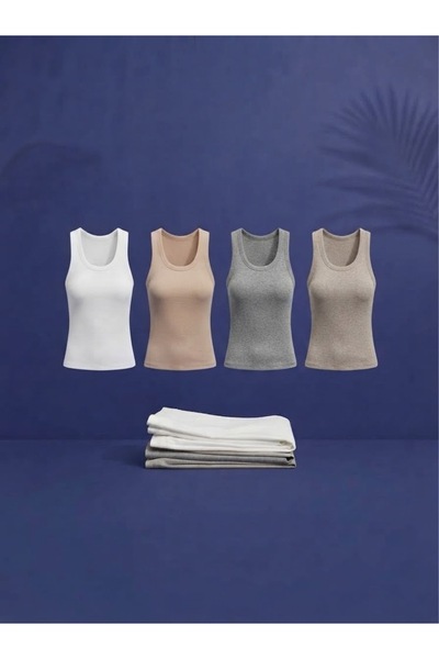 LECTURE 4-Pack Women's Tank Top with Straps
