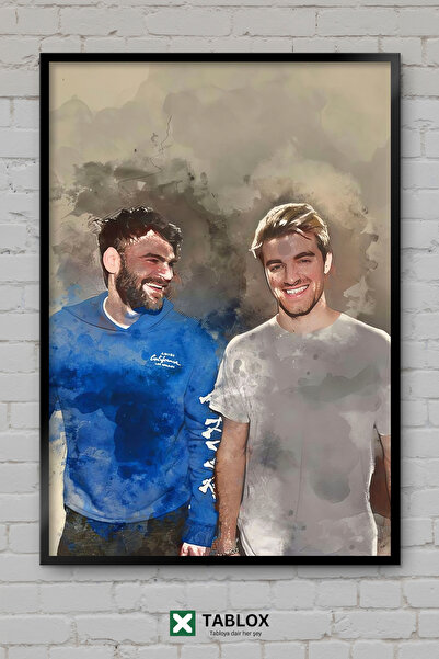 TABLOX The Chainsmokers Dj Group Edm Music Electronic Frame Look Διακοσμητικό...