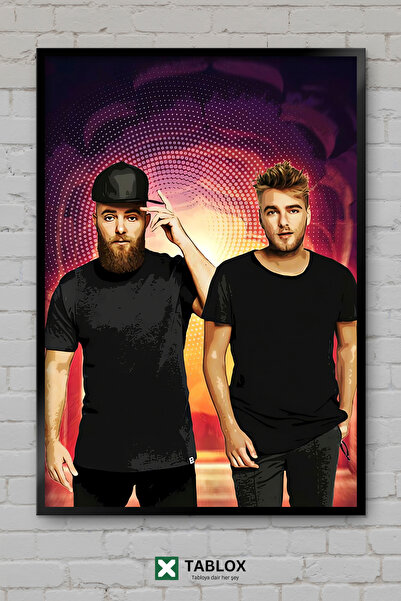 TABLOX Showtek Dj Producer Electro Hardstyle Μουσική Αφίσα με Κορνίζα Διακοσμ...