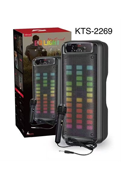 KTS Wireless Bluetooth Speaker with Mic & FM & USB Dual Speaker