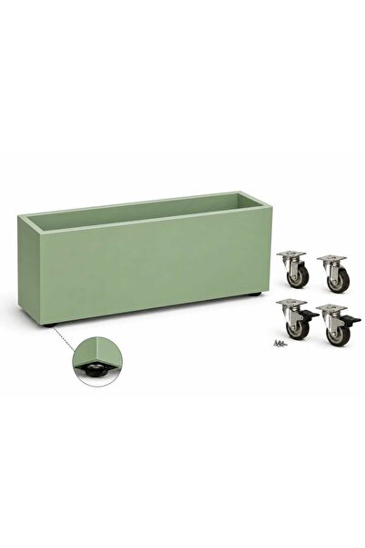 Garden Gizli Tekerli Fiber Saksı