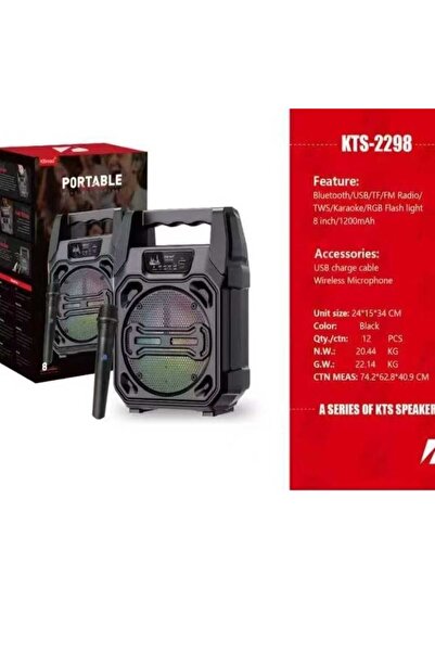 KTS -2298 Wireless Portable Speaker With Mic