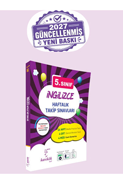 Karekök Yayınları 5.SINIF İNGİLİZCE HAFTALIK TAKİP SINAVLARI