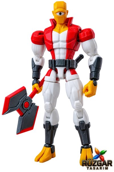 Rüzgar Tasarım Alien R13 İnvincible Tüm Eklemleri Hareketli Robot Dummy Aksiy...