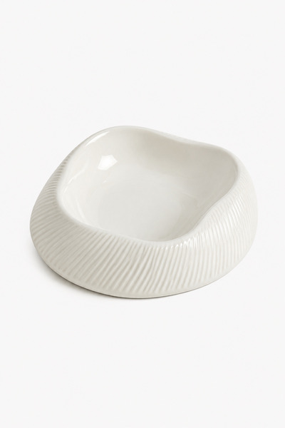 Beige & Stone X Duygu Batum Momento Ripple Bowl Serving Presentation Plate