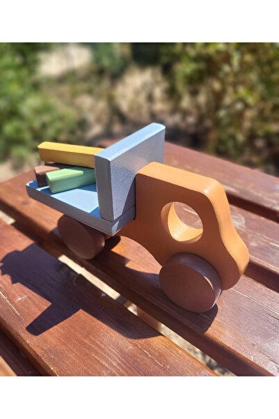tnyminywood YÜKÇÜ KAMYON AHŞAP OYUNCAK BEBEK OYUNCAK DOĞAL OYUNCAK MONTESSORİ...