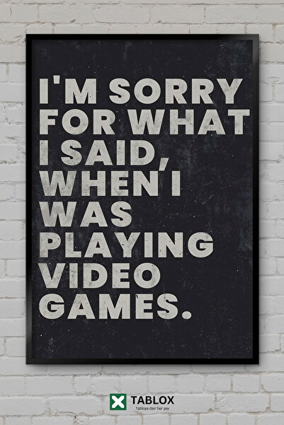 TABLOX Jocuri video Gamer Poster retro Tablou decorativ înrămat din MDF