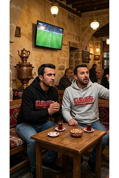 SARI Gazi̇antep City Our Love Our 3-Strand Shardonlu Hoodie Fleece