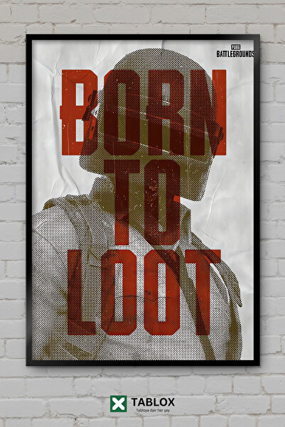 TABLOX Born To Loot Red Eastern Greedy Gaming Αφίσα Παιχνιδιού με Κορνίζα Δια...