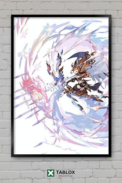 TABLOX Granblue Fantasy RPG Game Anime Φανταστική Αφίσα με Πλαίσιο Εμφάνισης ...