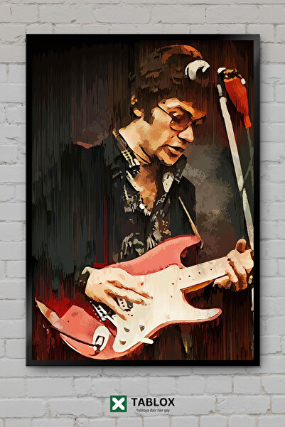 TABLOX Robbie Robertson The Band Chitarist Portret muzical Aspect cadru decor...
