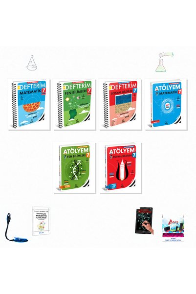 Arı Yayıncılık 2026-2027 7. Sınıf Matematik Fen Sosyal Defterim Atölyem 6 Kit...