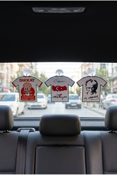 Otelonia Ataturk - My Turkey - I Have a Baby 3-Piece Set Printed Car Ornament...