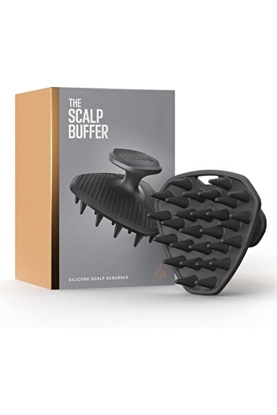 THE WHITE SHOP The Scalp Buffer Men’s Silicone Head Scrubber – Premium Cleans...