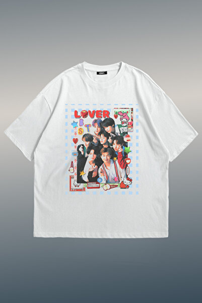 Grove Fashion Bts Lover Printed Unisex Oversize T-Shirt