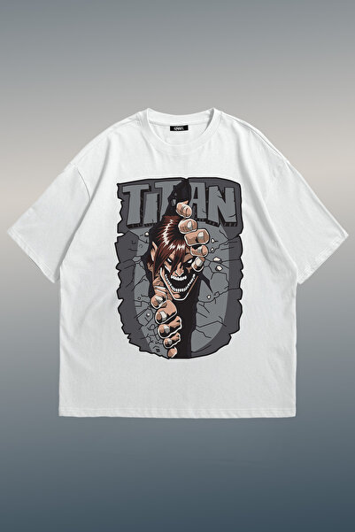 Grove Fashion Attack on Titan Printed Unisex Oversize T-Shirt