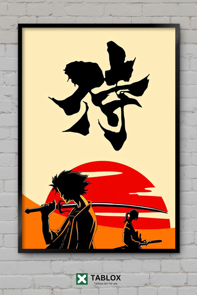 TABLOX Samuraj Champloo Anime Samuraj Mugen Jin Japanska ukrasna MDF slika u ...