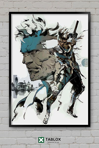 TABLOX Metal Gear Solid Snake Game Action Secret Soldier Frame View Decorativ...