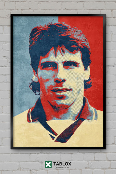 TABLOX Gianfranco Zola, fudbaler, italijanska legenda, portret, sportska ukra...