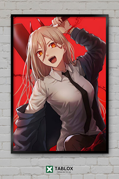 TABLOX Power Chainsaw Man Anime Manga Character Japanese Frame Appearance Dec...