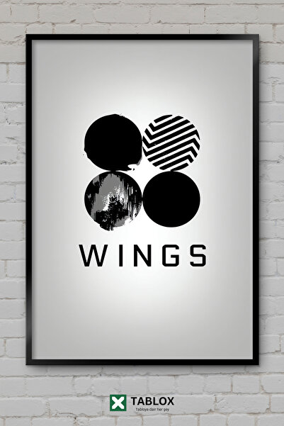 TABLOX Bts Kpop korejska muzička grupa, boj bend, poster, portret, okvir, dek...