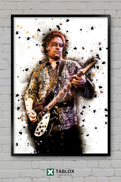 TABLOX Peter Buck Rem Κιθαρίστας Ροκ Αφίσα με Κορνίζα Διακοσμητικός Πίνακας Ζ...