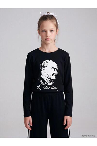 LC Waikiki Ataturk Printed Girls' T-Shirt (W6)