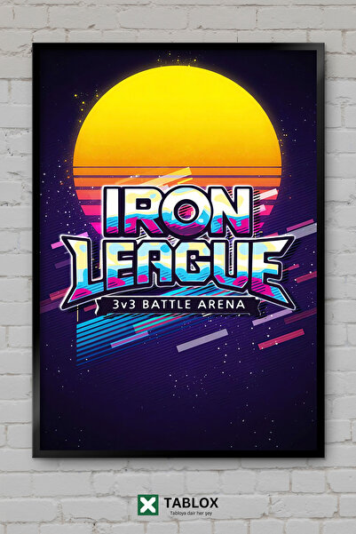 TABLOX Iron League Demir Lig Oyun Esports Poster Wall Frame Appearance Decora...