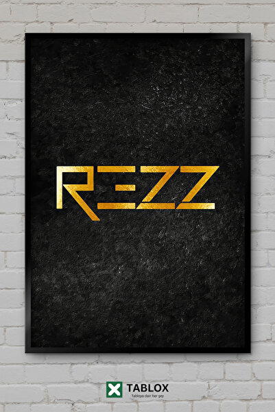 TABLOX Rezz Dj, producent elektronske muzike, portretni poster, uokvirena dek...