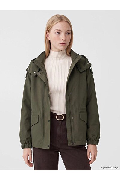 LC Waikiki Hooded Oversize Women's Jacket (W6)