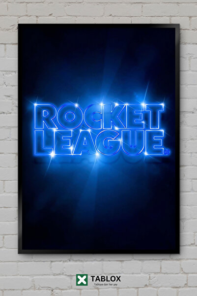 TABLOX Plavi neonski plavi svetlosni umetnički poster, zidni retro ukrasni MD...