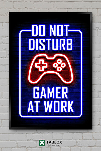 TABLOX Do Not Disturb Gamer Work Do Not Disturb Player Is Working Frame-Style...