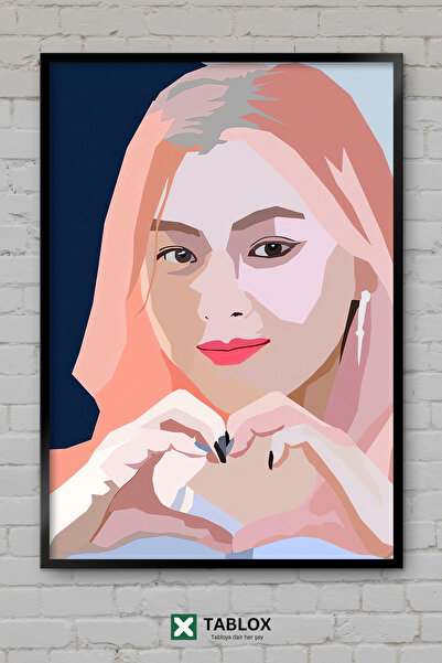 TABLOX Ryujin Itzy Kpop pevačica, korejska muzika, portret grupe, dekorativna...