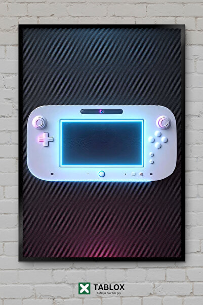 TABLOX 3d N Wiiu Controller Nintendo Retro Game Poster Frame View Decorative ...