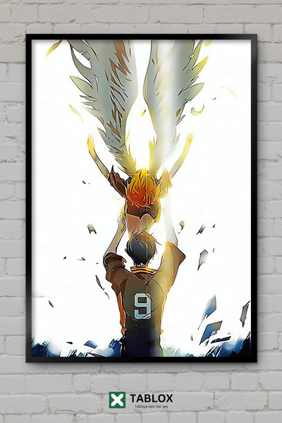 TABLOX Haikyuu Volleyball Anime Manga Sports Ιαπωνική αφίσα με κορνίζα Διακοσ...
