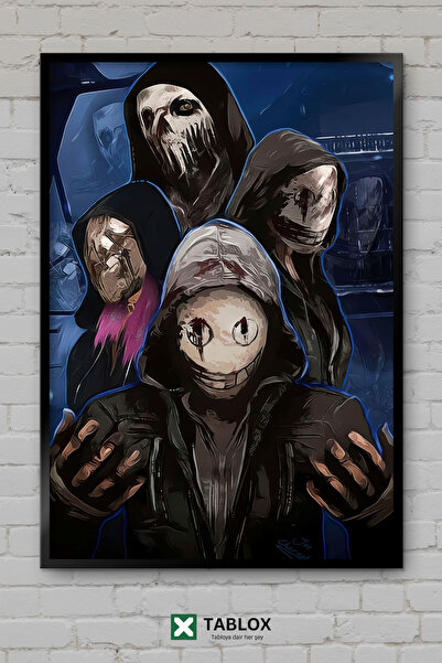 TABLOX Dead By Daylight Game Horror Survival Tablou decorativ înrămat din MDF