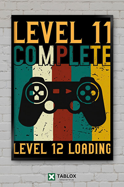 TABLOX Χρόνια πολλά, Gamer! Αφίσα για τα γενέθλια του παίκτη με διακοσμητικό ...
