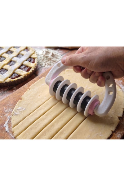 Daynav Çoklu Hamur Şerit Kesici Rulet Tart Pasta Börek Hamur Dilimleyici Alet