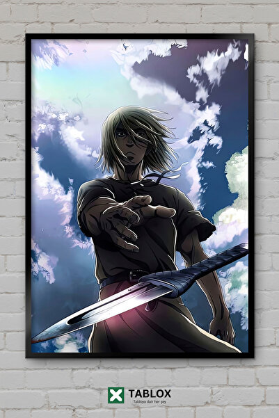 TABLOX Vinland Saga Anime Manga Χαρακτήρας Πολεμιστής Βίκινγκ Κορνιζαρισμένος...