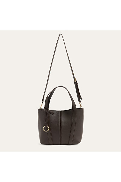 Mudo Women's Brown Leather Look Handbag