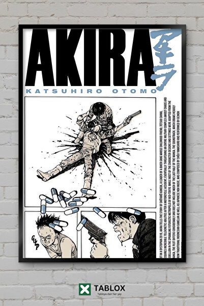 TABLOX Akira Anime Manga Επιστημονικής Φαντασίας Κλασική Ιαπωνική Αφίσα με Δι...